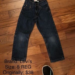 Boys Levi jeans size 5reg